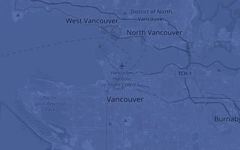 Map of Vancouver, BC